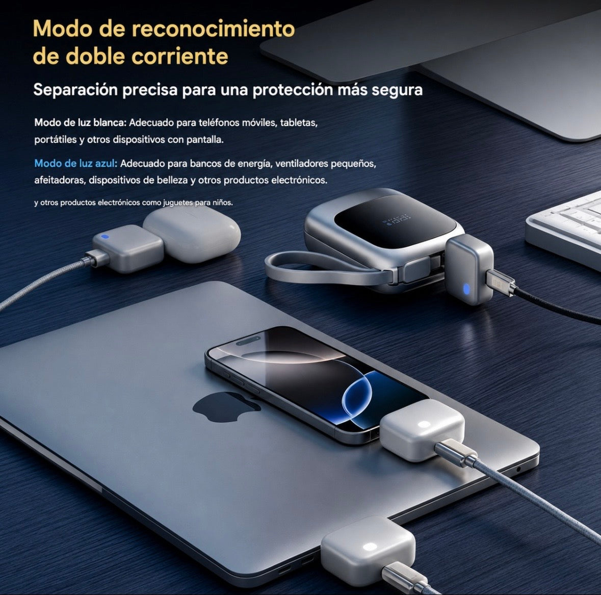 2 Adaptadores usb C que corta la energia y se autoexpulsa con IA