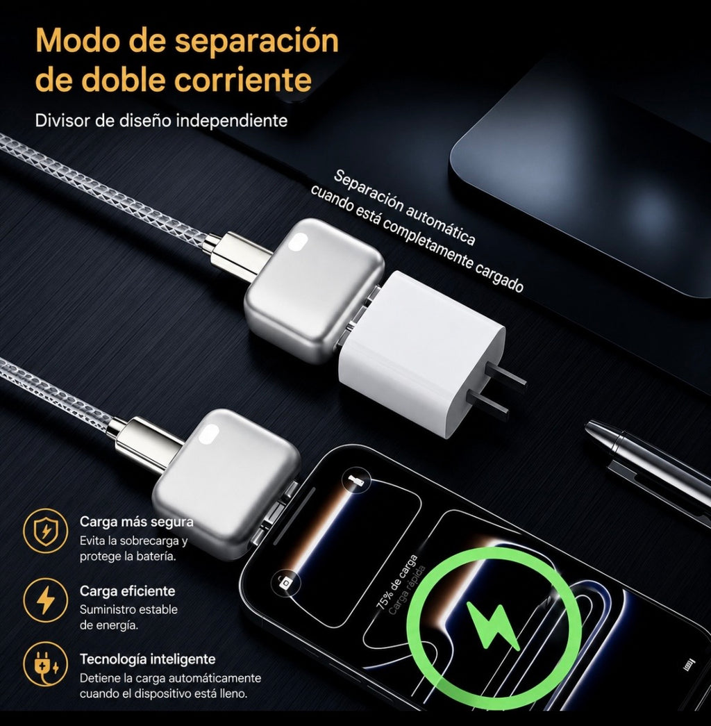2 Adaptadores usb C que corta la energia y se autoexpulsa con IA